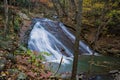 Lower Falls on Roaring Run Creek, Jefferson National Forest, USA Royalty Free Stock Photo