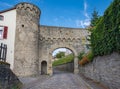 Lower Gate part of the historic town fortifications in Bad Wimpfen. Neckar Valley, Kraichgau, Baden-WÃÂ¼rttemberg, Germany, Europe