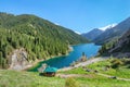 Lower Kolsay Lake in Kazakhstan Royalty Free Stock Photo