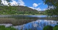 Lower Lake in the Glendalough Valley in the Wicklow Mountains National Park in Ireland Royalty Free Stock Photo