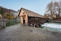 Lower Lock Bridge (Untere Schleuse Brucke) and Aare River - Thun, Switzerland