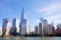 Lower mahattan and One World Trade Center or Freedom Tower Royalty Free Stock Photo