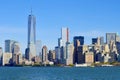 Lower mahattan and One World Trade Center Royalty Free Stock Photo