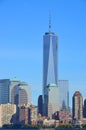 Lower mahattan and One World Trade Center Royalty Free Stock Photo