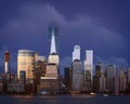 Lower Manhattan at Blue Hour Royalty Free Stock Photo