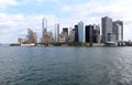 Lower Manhattan. Famous New York landmarks Royalty Free Stock Photo