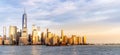 Lower Manhattan New York Panorama Royalty Free Stock Photo