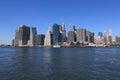 Lower Manhattan skyline Royalty Free Stock Photo