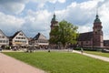 The Lower market square with city church in Freudenstadt.