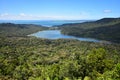 Lower Nihotupu Dam Bird View Royalty Free Stock Photo