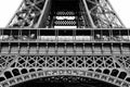 Lower part of the Eiffel tower Royalty Free Stock Photo