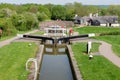 Foxton Locks on the Grand Union Canal, Leicestershire, UK Royalty Free Stock Photo
