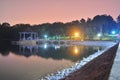 Lower Peirce reservoir by night Royalty Free Stock Photo