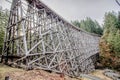 Lower Right side of the Kinsol Trestle of Shawnigan Lake Vancouver Island