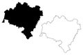 Lower Silesian Voivodeship map vector