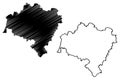 Lower Silesian Voivodeship map vector