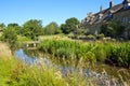 The picturesque Cotswold village of Lower Slaughter, Gloucestershire, UK Royalty Free Stock Photo