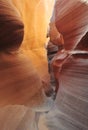 Lower slot canyon, Antelope Valley,Page, arizona Royalty Free Stock Photo