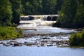 The Lower Tahquamenon Falls at the State Park Royalty Free Stock Photo