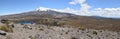 Lower Tama Lake and Mount Ruapehu Tongariro National Park Royalty Free Stock Photo