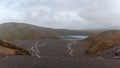 Lower Tama Lakes (Tongariro Northern Circuit, North Island, New Zealand) Royalty Free Stock Photo