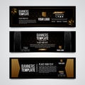 Lower third black and gold silver colorful luxury design web template modern contemporary. Set of banners bar screen broadcast