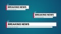 Lower Third Set for News, Entertainment or event. Flat design lower third. Live lower third Royalty Free Stock Photo