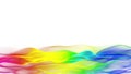 Lower thirds colorful abstract flowing background, blurred wave effect