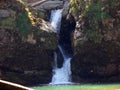 The lower waterfall Giessenfall Der Untere Giessenfall oder Kleiner Giessenfall waterfall on the Thur River - Switzerland Royalty Free Stock Photo