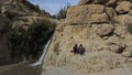 Lower waterfall in Wadi David , Israel