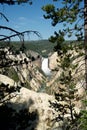 Lower waterfalls at Yellowstone National Park Royalty Free Stock Photo