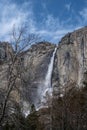 Lower Yosemite Falls in Yosemite National Park Royalty Free Stock Photo