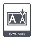 lowercase icon in trendy design style. lowercase icon isolated on white background. lowercase vector icon simple and modern flat