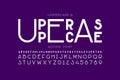 Lowercase and uppercase letters mixing font