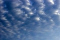 Gloomy blue sky with clouds Royalty Free Stock Photo