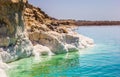 Jordan Dead Sea Salt Tourist Location Royalty Free Stock Photo