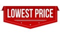 Lowest price banner design Royalty Free Stock Photo