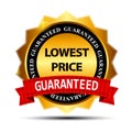 Lowest Price Guarantee Gold Label Sign Template