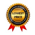 Lowest Price Guarantee Gold Label Sign Template