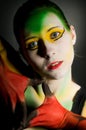 Lowkey bodypainting Royalty Free Stock Photo
