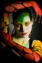 Lowkey bodypainting Royalty Free Stock Photo