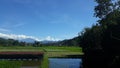 Lowland ricefields view Royalty Free Stock Photo