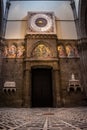 Lowlight interior of Santa Maria del Fiore cathedral with counterclockwise, Florence ITALY Royalty Free Stock Photo