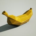 Lowpoly banana fruits 3D rendering