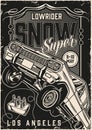 Lowrider cars super show vintage poster