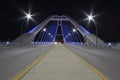 Lowry Avenue Bridge at night Royalty Free Stock Photo