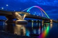 Lowry Bridge in Pride Colors Royalty Free Stock Photo