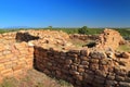 Ruins of Lowry Pueblo Walls in Open Landscape, Canyons of the Ancients National Monument, Colorado, USA