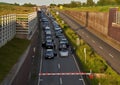 Full closure of the Weser tunnel caused a traffic jam