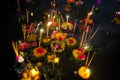 Loy Krathong Boats Royalty Free Stock Photo